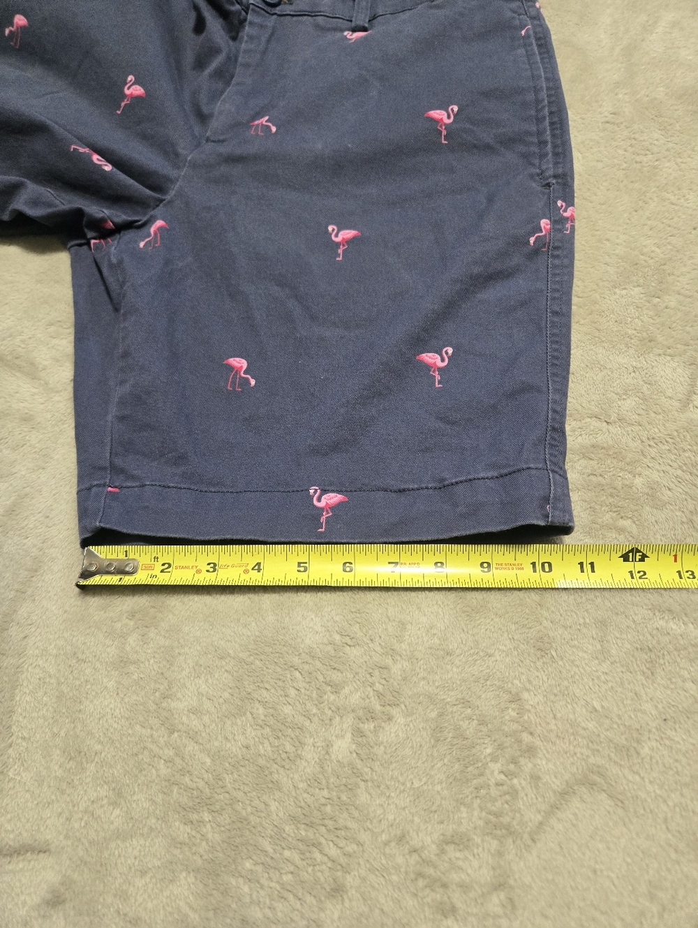 Chaps Chino Shorts Flamingo All-over Print Mens Size 33 Beach Preppy - Picture 7 of 7